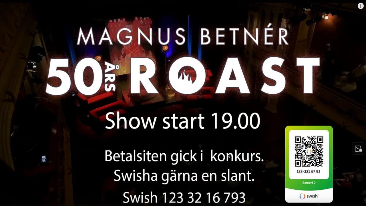 Magnus Betner 50års ROAST