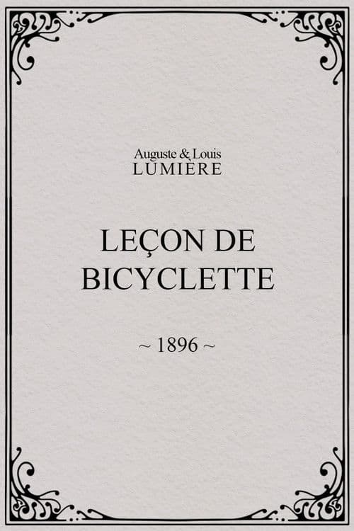 Leçon de bicyclette
